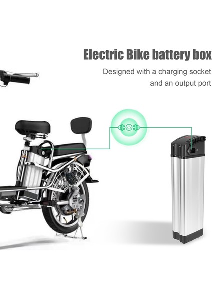 Elektrikli Bisiklet 36V/48V Büyük Kapasiteli Pil Kutusu 18650 Tutucu Kılıf E-Bisiklet Aksesuarları Canon Kafa Için (Yurt Dışından) fiyatları