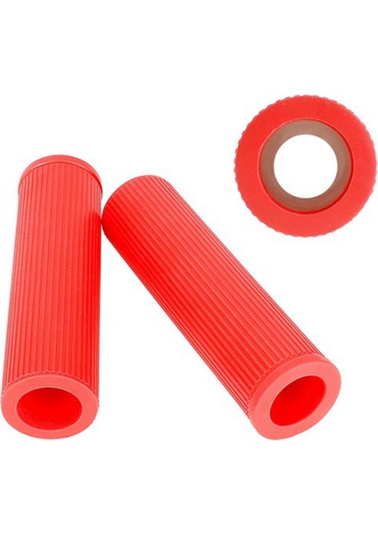 Evrensel Bisiklet 22MM Iç Çaplı Gidon Kapağı Delikten Fişli Silikon Gidon Kapağı, Kırmızı (Yurt Dışından) indirimleri