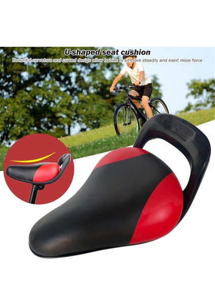Çocuklar Için Bisiklet Koltuğu, Bisiklet Sele Saplı Pu Bisiklet Koltuğu, Bisiklet Çocuk Koltuğu Arka, Korkuluklu, Siyah ve Kırmızı (Yurt Dışından) fiyatları