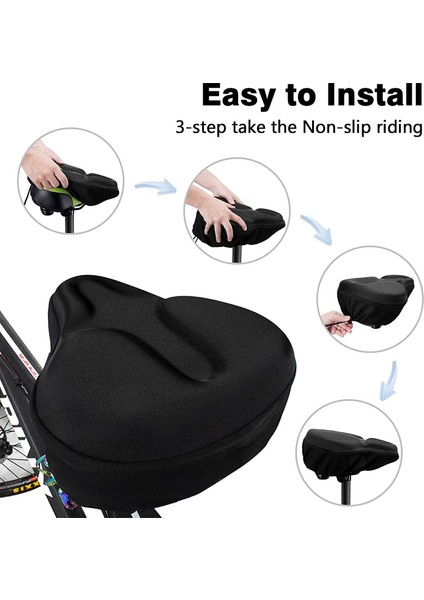 Bisiklet Koltuk Minderi - Peloton, Cruiser, Sabit Bisiklet Koltukları Için Bisiklet Koltuğu ve Egzersiz Bisikleti Için Bisiklet Koltuk Kılıfı (Yurt Dışından) fiyatları