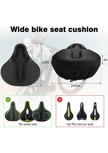 Bisiklet Koltuk Minderi - Peloton, Cruiser, Sabit Bisiklet Koltukları Için Bisiklet Koltuğu ve Egzersiz Bisikleti Için Bisiklet Koltuk Kılıfı (Yurt Dışından) fırsatları