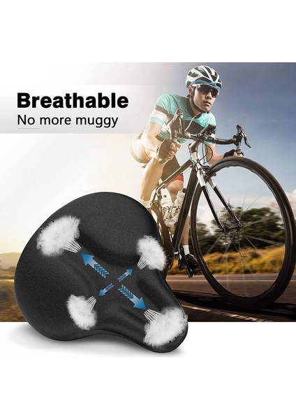 Bisiklet Koltuk Minderi - Peloton, Cruiser, Sabit Bisiklet Koltukları Için Bisiklet Koltuğu ve Egzersiz Bisikleti Için Bisiklet Koltuk Kılıfı (Yurt Dışından) indirimleri