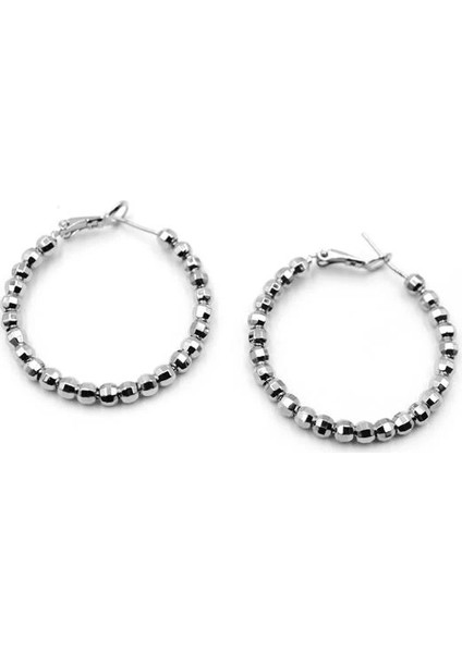 Dorika Halka Küpe- 3,5cm - Gümüş fiyatları