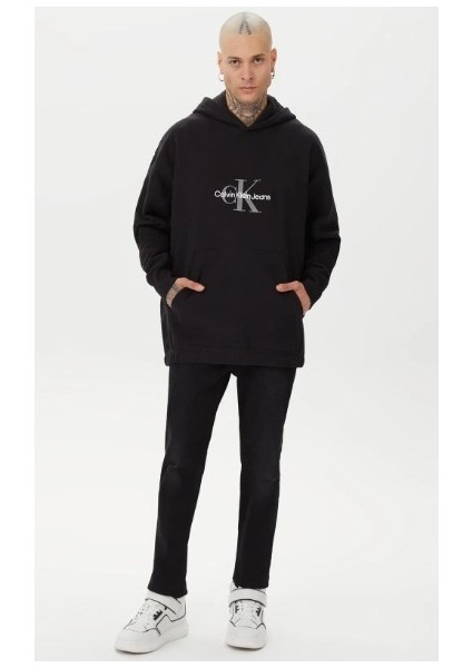 Jeans Archival Monologo Erkek Siyah Sweatshirt