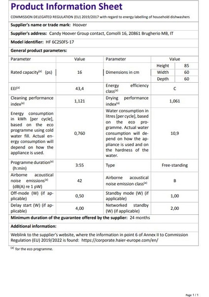 HF 6C2S0FS-17 12 Programlı Wi-Fi Bağlantılı Bulaşık Makinesi indirimleri