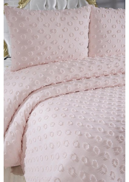 Konik 3 Parça Çift Kişilik Pike Takımı Pudra modelleri