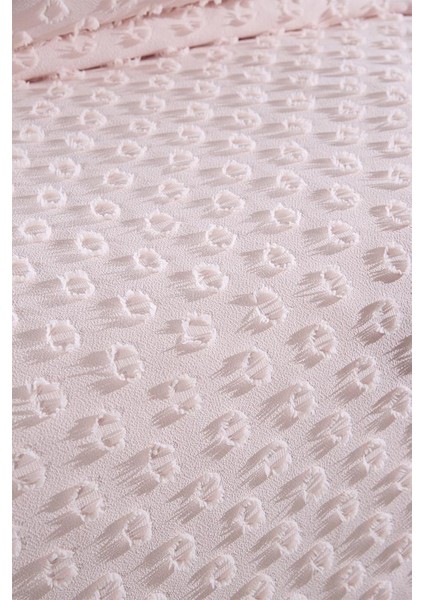 Konik 3 Parça Çift Kişilik Pike Takımı Pudra indirimleri