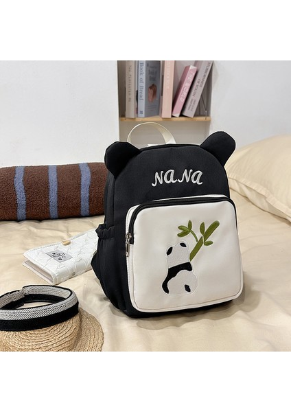 Karikatür Sevimli Küçük Panda Okul Çantası Anaokulu Omuz Çantası (Yurt Dışından)