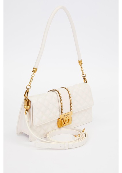 Krem Zincir Kemer Desen Omuz Çantası fiyatları