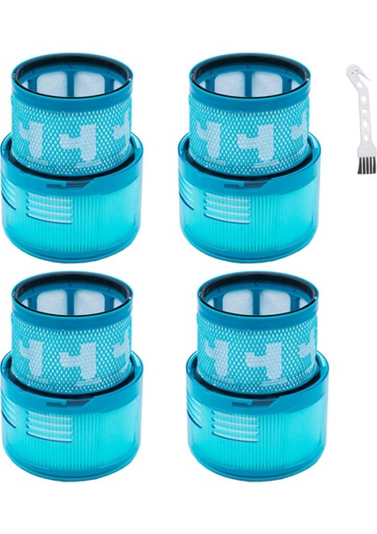 Dyson Gen5 Detect / Büyük Boy Elektrikli Süpürge Arka Filtre Aksesuarları Için 5 Adet Yedek Başlık ve Temizleme Fırçası (Yurt Dışından)
