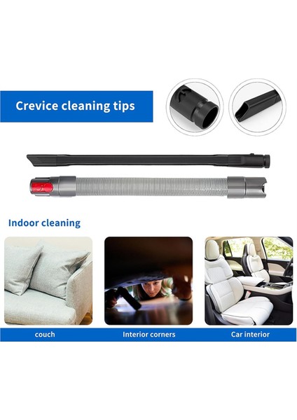 Dyson Esnek Genişletilmiş Dar Alan Başlığı + Dyson V7 V8 V10V11V15 Için Uygun Hortum Uzatma Süpürgesi Aksesuarları (Yurt Dışından) fırsatları