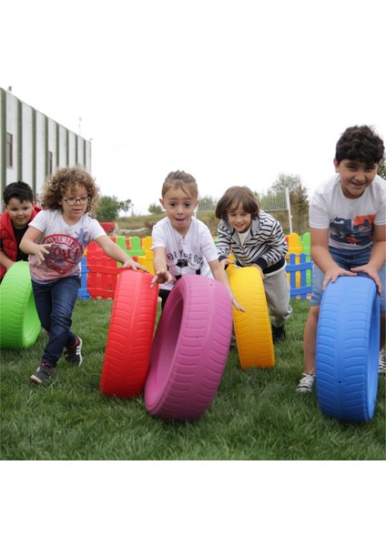 Renkli Aktivite Tekerlekleri 5’li Set | Denge ve Koordinasyon Oyuncağı | 3+ Yaş | Çocuk Aktivite Oyunu