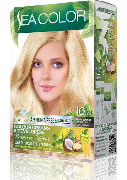 Natural Effect Set Boya Amonyaksız 10.0 Sedef Sarısı