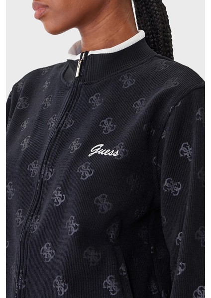 Paulina 4g Logolu Regular Fit Dik Yaka Sweat V5BQ01K1902 Bayan Sweat V5BQ01 K1902 Jblk modelleri