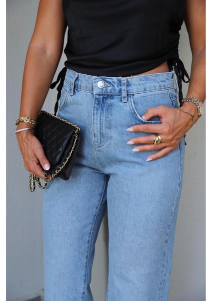 Mavi Taşlamalı Jean Pantolon modelleri