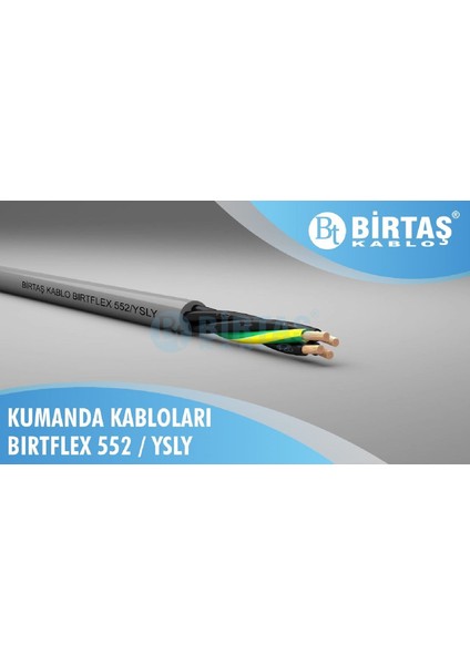 YSLY-16X0.50 ,kesit 0.50MM² 16-Damar/çok Telli Pvc Kumanda Kablo