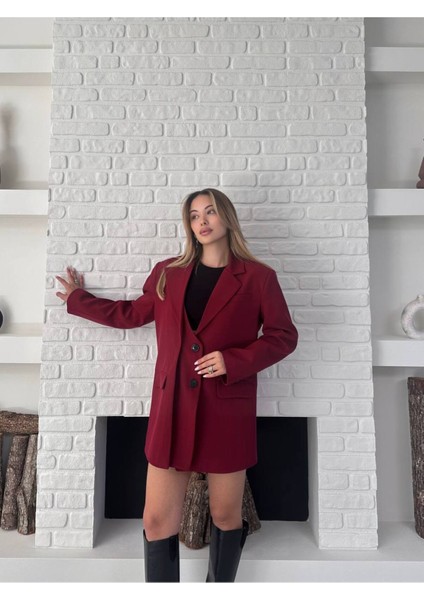 Tasarım Çift Kapaklı Blazer Ceket