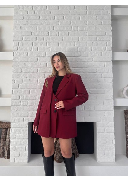 Tasarım Çift Kapaklı Blazer Ceket