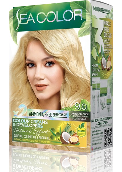 Natural Effect Set Boya Amonyaksız 9.0 Buğday Sarısı