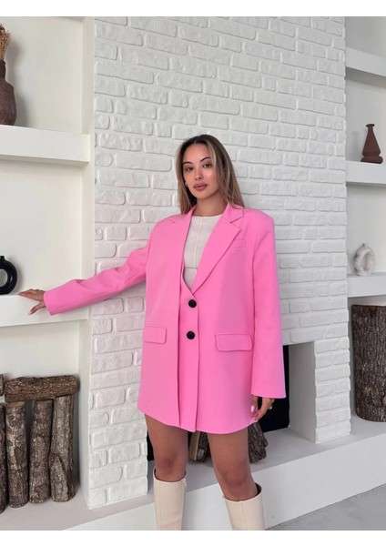 Tasarım Çift Kapaklı Blazer Ceket