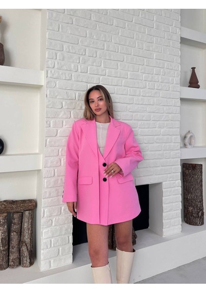Tasarım Çift Kapaklı Blazer Ceket