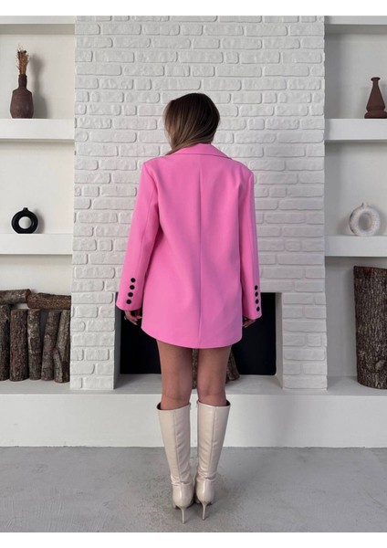 Tasarım Çift Kapaklı Blazer Ceket