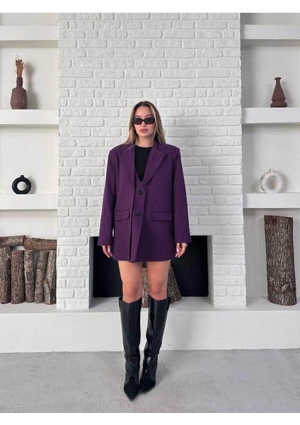 Tasarım Çift Kapaklı Blazer Ceket fırsatları
