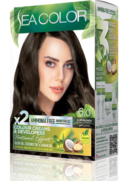 Natural Effect Set Boya Amonyaksız 6.0 Koyu Kumral