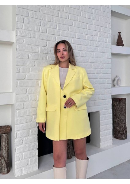 Tasarım Çift Kapaklı Blazer Ceket