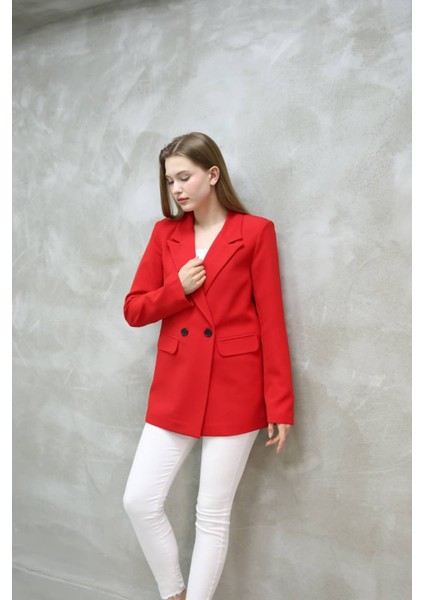 Kadın Tek Düğmeli Blazer Ceket modelleri