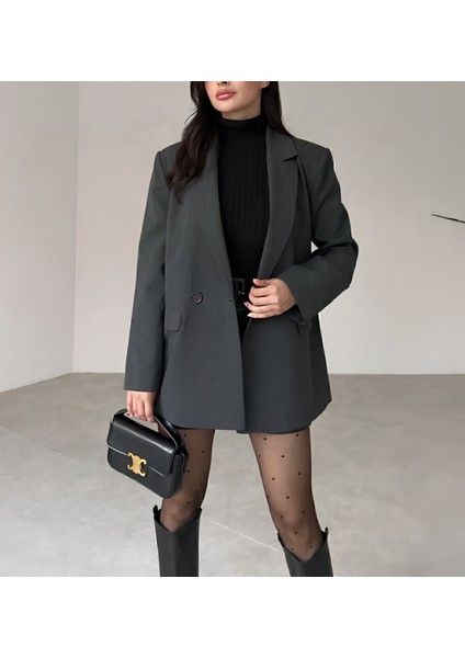 Kadın Tek Düğmeli Blazer Ceket modelleri