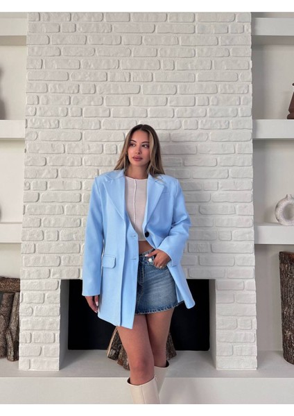 Tasarım Çift Kapaklı Blazer Ceket