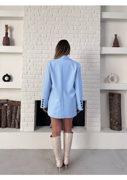 Tasarım Çift Kapaklı Blazer Ceket