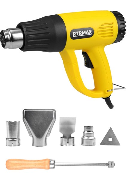 RTM303ASET Sıcak Hava Tabancası 2000 W 3'lü Set - Eldiven-Falçata Maket Bıçağı fiyatları