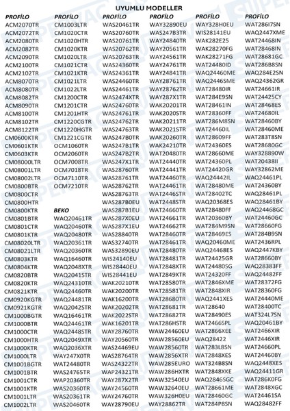 Çamaşır Makinesi Kazan Körük Kelepçesi, 310 mm modelleri