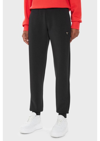 Olympe Steç Modal Regular Fit Yüksek Bel Lastikli Paça Jogger Pantolon V4YB08KCAY2 Bayan Pantolon V4YB08 Kcay2 Jblk