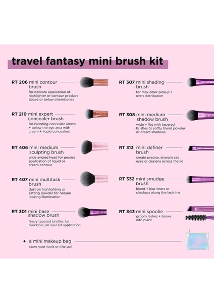RT-4285 Mini Seyahat Fırça Seti fırsatları