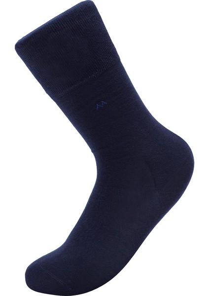 Baklava Desenli Lacivert Pamuk Ikili Çorap Seti modelleri