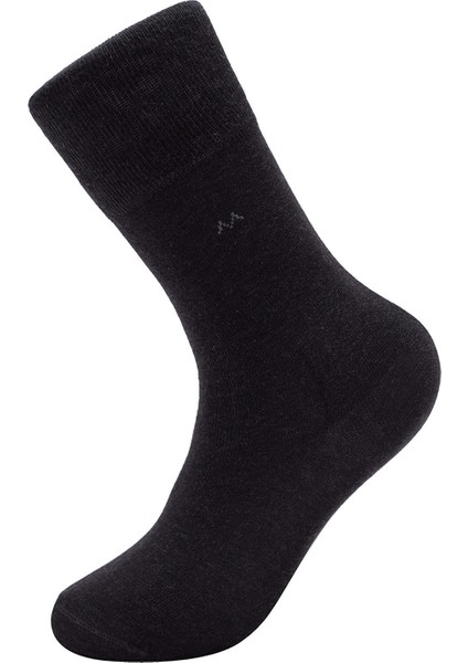 Baklava Desenli Antrasit Pamuk Ikili Çorap Seti modelleri