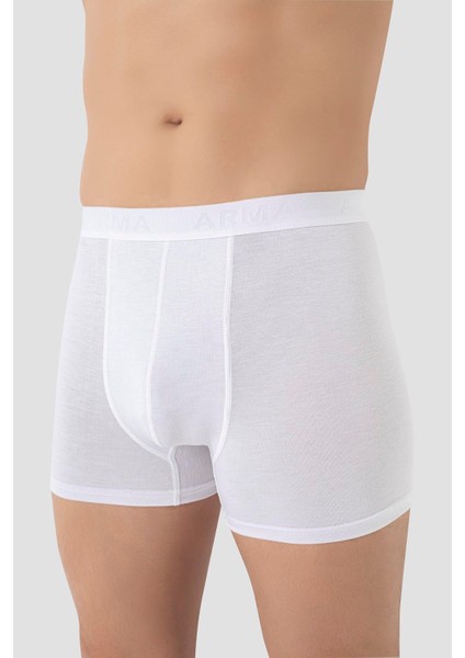 Erkek Beyaz Bambu Boxer 3'lü Paket modelleri