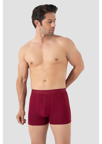 Erkek Bordo Bambu Boxer 3'lü Paket indirimleri