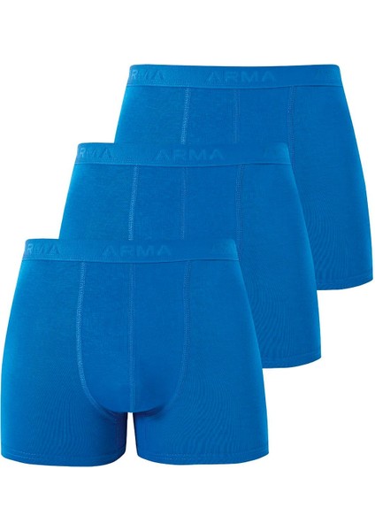 Erkek Mavi Bambu Boxer 3'lü Paket