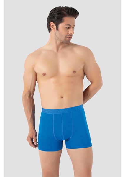 Erkek Mavi Bambu Boxer 3'lü Paket indirimleri