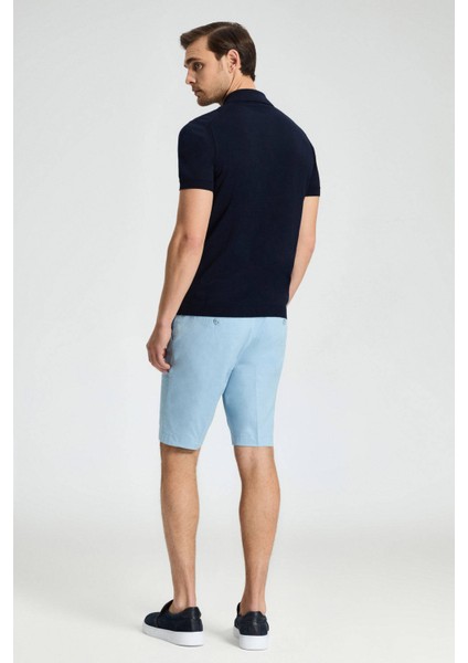 Baklava Desenli Giza Pamuk Lacivert Triko Polo indirimleri