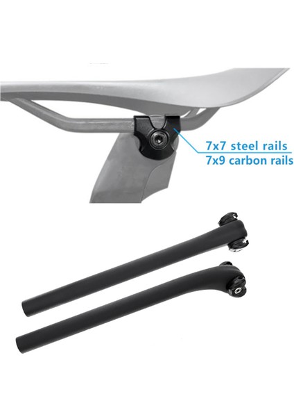 Bisiklet Seatpost Kelepçe Karbon Eyer Rayları Adaptörü 7X9MM Bisiklet Seatpost Tüp Oval/yuvarlak Klipler Bisiklet Aksesuarları (Yurt Dışından) modelleri