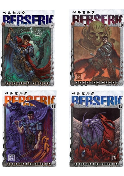 Berserk 9-10-11-12 Ciltler Manga Seti
