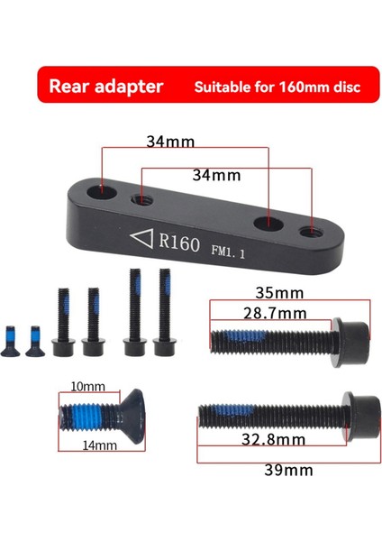 Düz Disk Fren Montaj Adaptörü 140 160 mm Yol Bisikleti Dağ Bisikleti Arka Disk Fren Kaliper Montaj Adaptörü Arka (Yurt Dışından) indirimleri