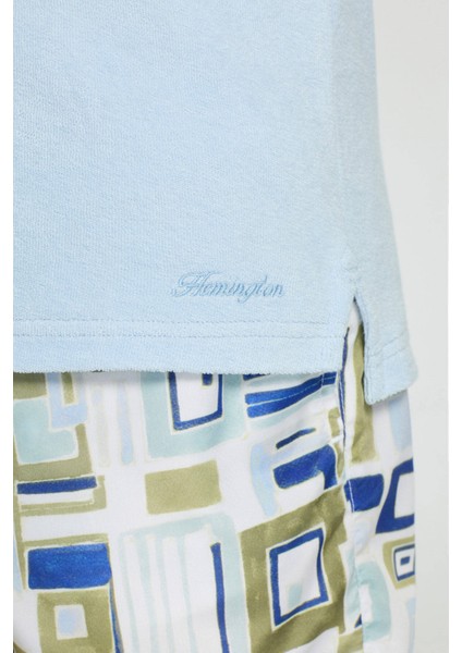 Açık Mavi Havlu Kumaş Polo Yaka Çocuk T-Shirt fırsatları