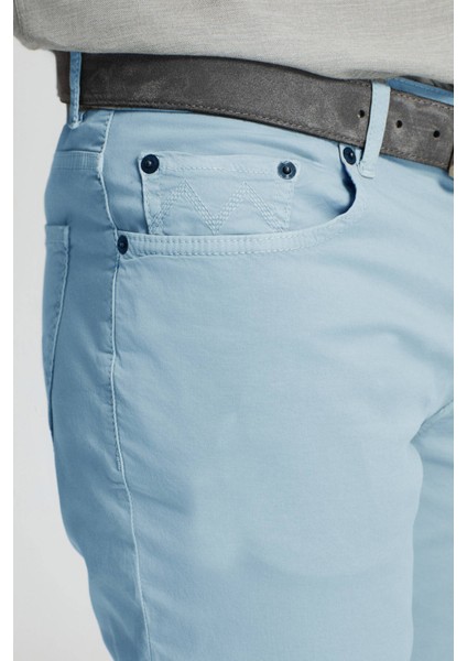 Slim Fit 5 Cep Gök Mavisi Chino Pantolon indirimleri