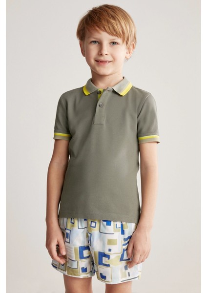 Pike Pamuk Haki Çocuk Polo T-Shirt fırsatları